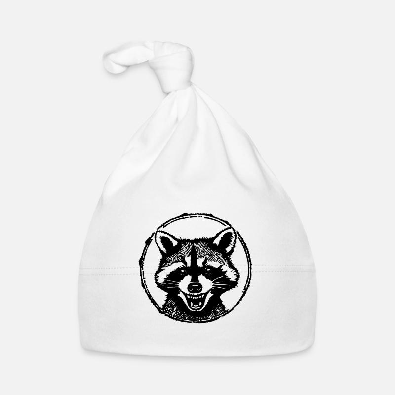 Waschbär Baby Bio-Mütze