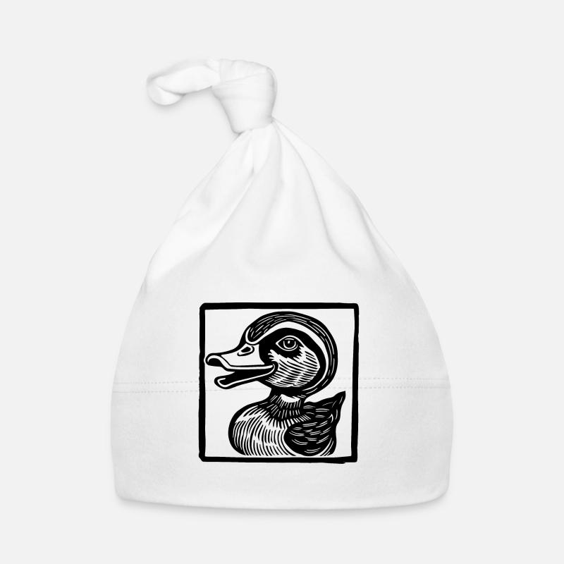 Anatra Anatre Cappellino ecologico per neonato