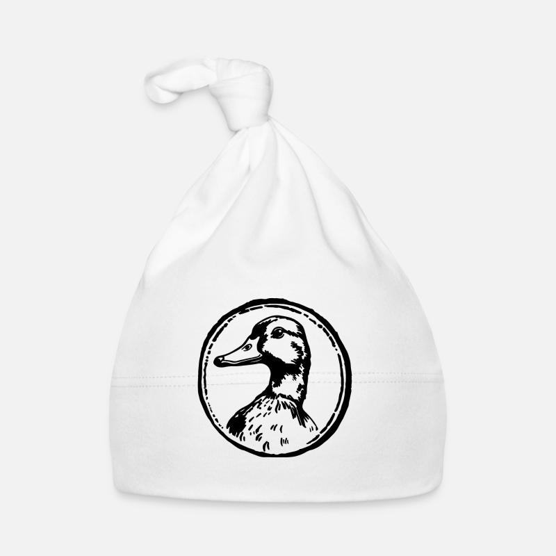 Anatra Anatre Cappellino ecologico per neonato