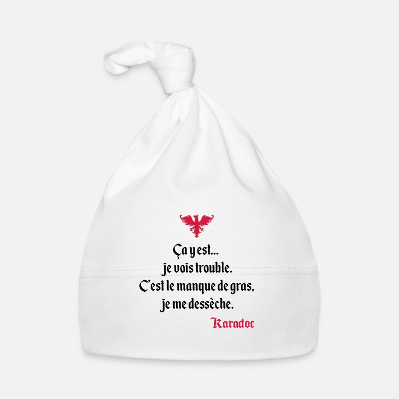 C'est le manque de gras, je me dessèche. Karadoc Bonnet bio Bébé