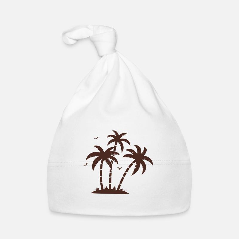 Palm trees Organic Baby Cap