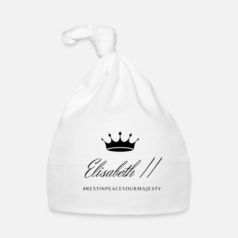 Elisabeth II - Baby Bio-Mütze - Weiß
