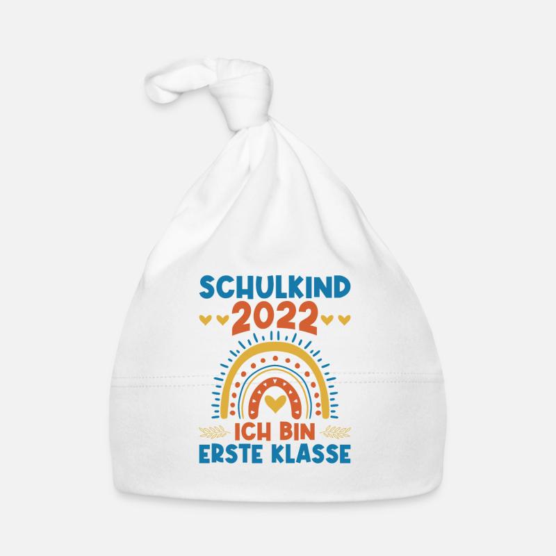 Schulkind 2022 Ich bin erste Klasse - Einschulung Baby Bio-Mütze