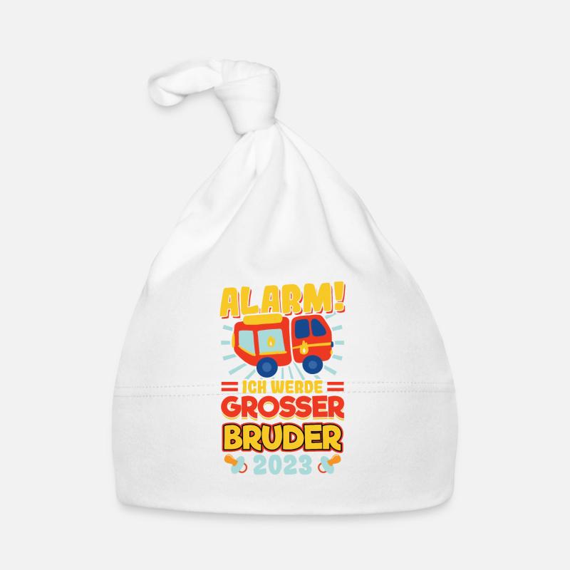 Ich werde Großer Bruder 2023 Baby Bio-Mütze