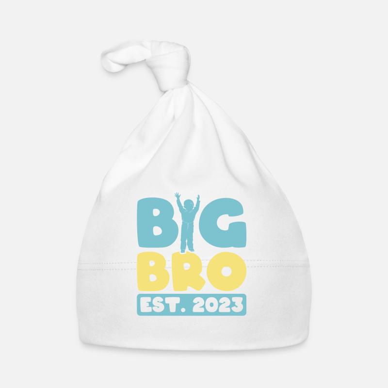 Ich werde Großer Bruder 2023 Baby Bio-Mütze