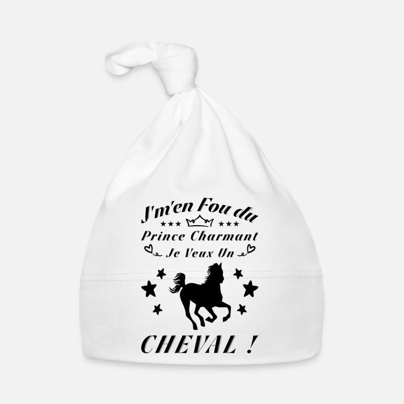 Ich schere mich einen Dreck um den Märchenprinzen, ich will ein Pferd Baby Bio-Mütze