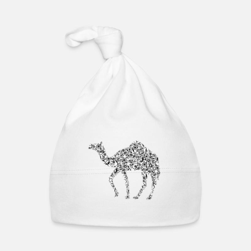 Chameau Vélo Vélo - Bonnet bio Bébé - blanc