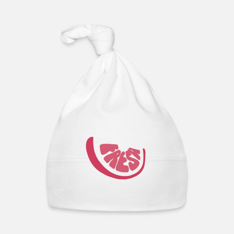 Fresh Grapefruit - Baby Bio-Mütze - Weiß