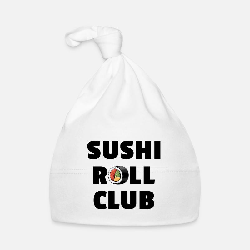 Sushi Roll Club - Fun Sushi Design - Bonnet bio Bébé - blanc