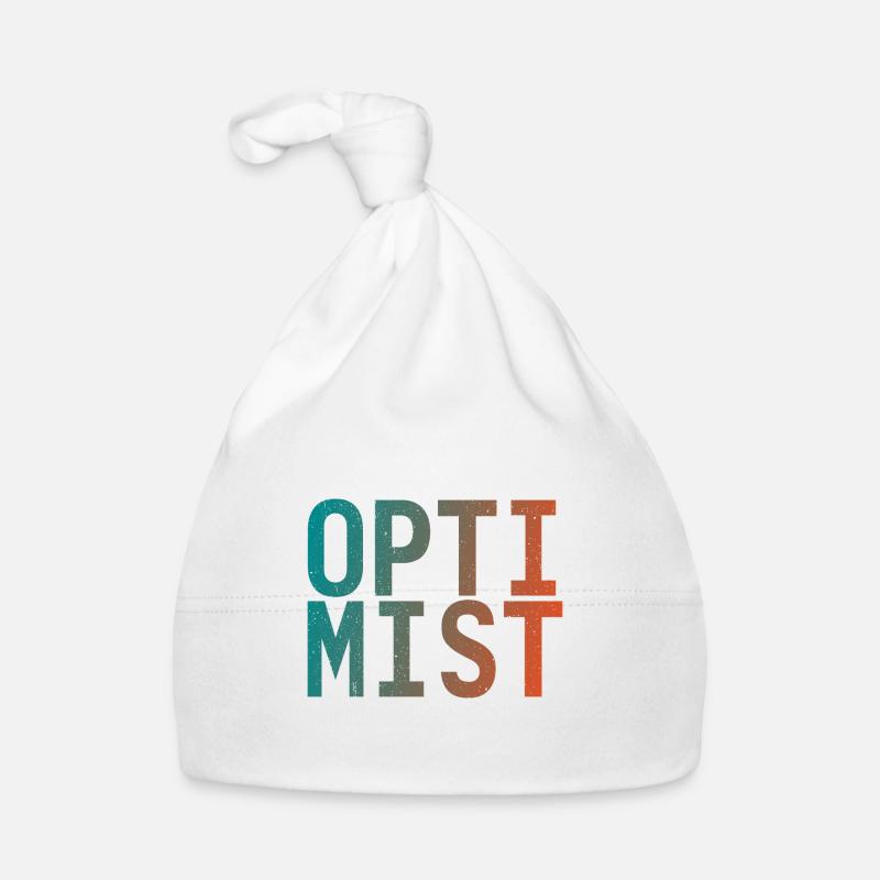 Je suis optimiste ! Bonnet bio Bébé