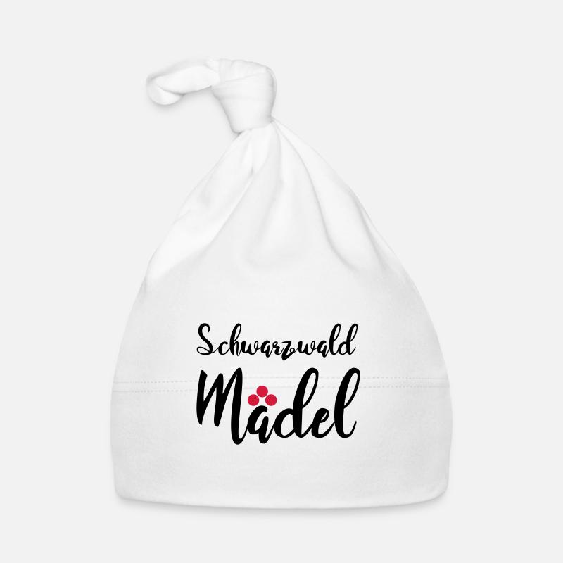 Schwarzwaldmädel - Baby Bio-Mütze - Weiß