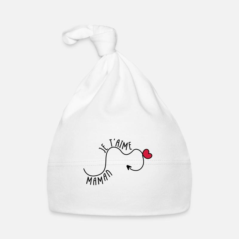 Maman Je t'aime Bonnet bio Bébé