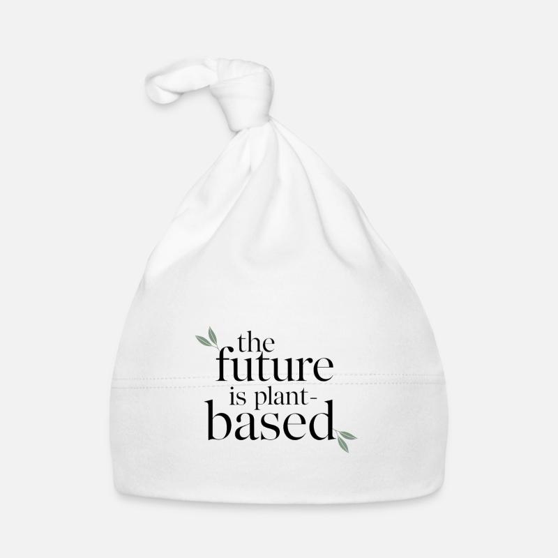 L’avenir est à base de plantes – végétalien et durable Bonnet bio Bébé