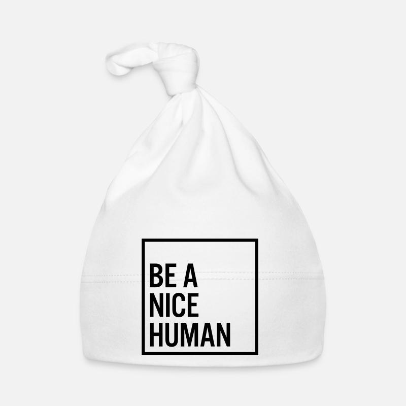Be a nice human Baby Bio-Mütze