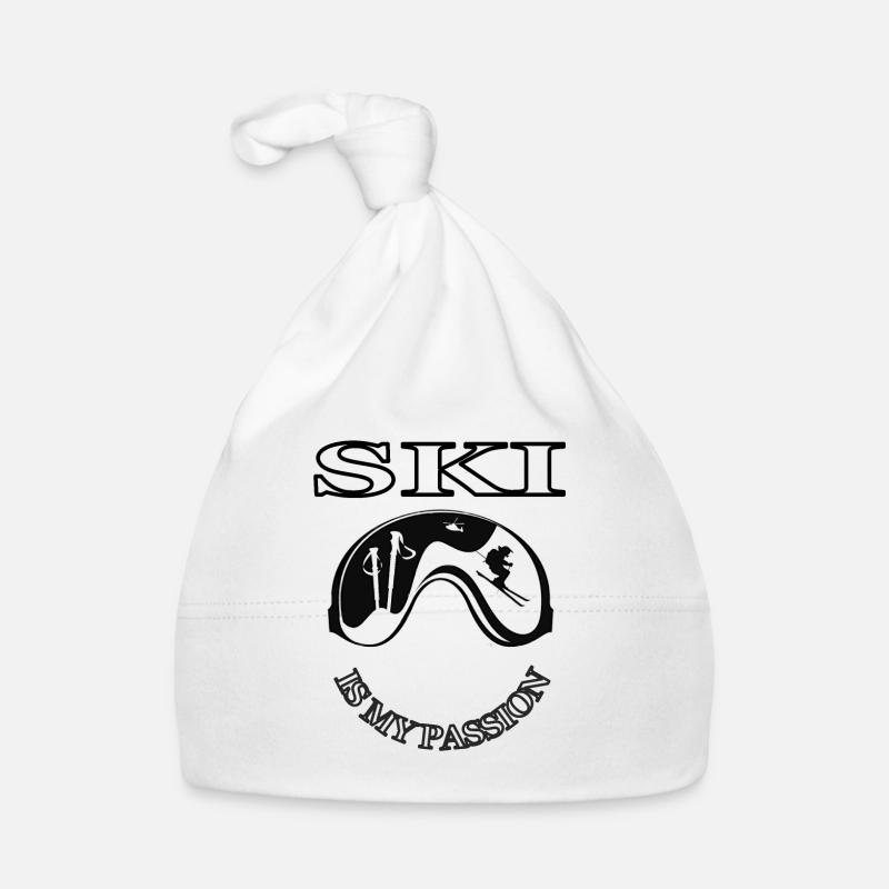 Ski ski ski ski ski vacances cadeau Bonnet bio Bébé