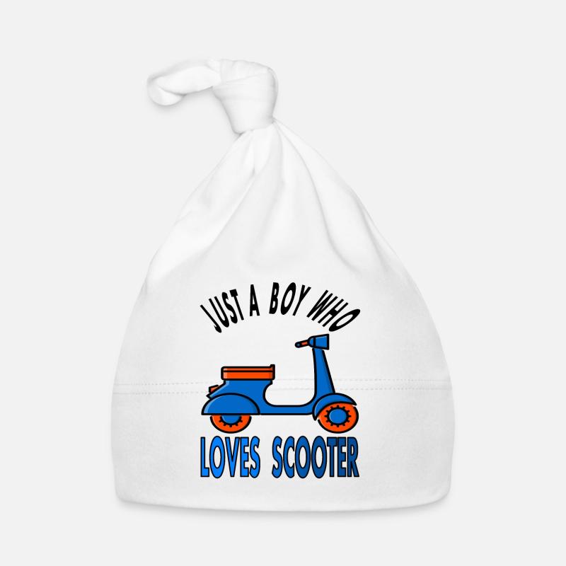 Rollerfahrer Rollerfahren Roller Scooter Geschenk Baby Bio-Mütze