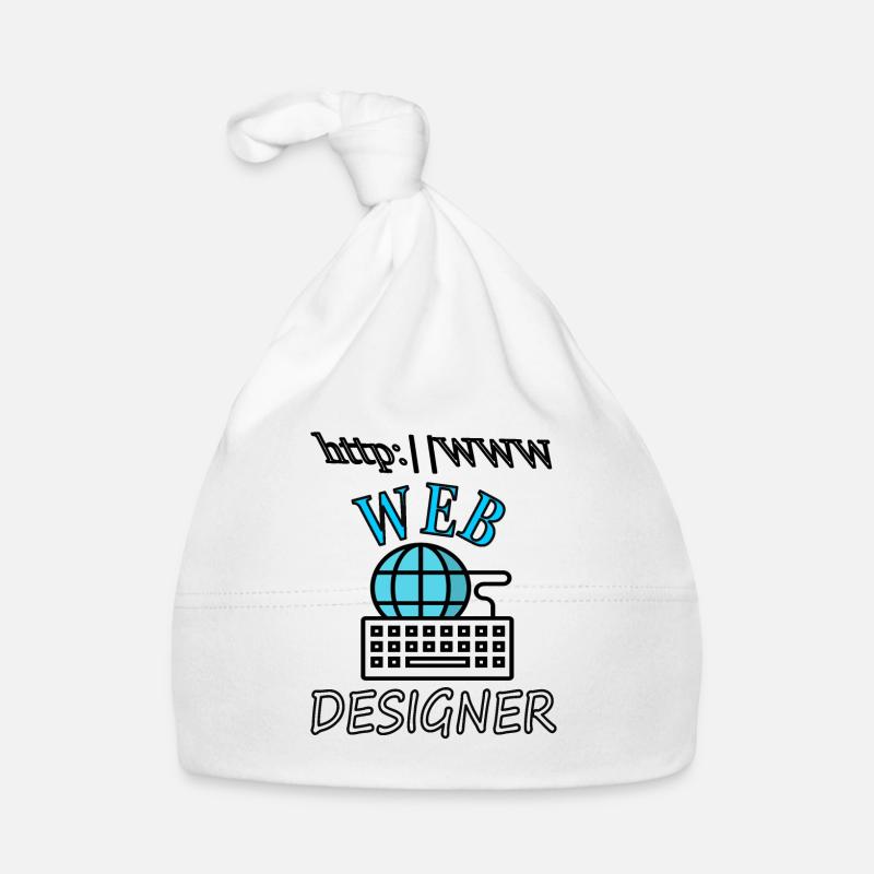 Ich bin Web Designer Website Internet Geschenkidee Baby Bio-Mütze