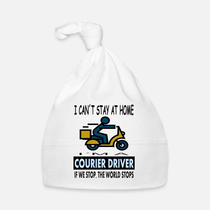 Courier driver saying cool sayings courier gift Organic Baby Cap