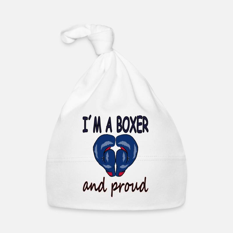 Ich bin stolzer Boxer Boxkampf Boxtrainer Geschenk Baby Bio-Mütze