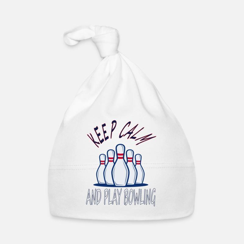 Stay calm play bowling bowling cone gift Organic Baby Cap