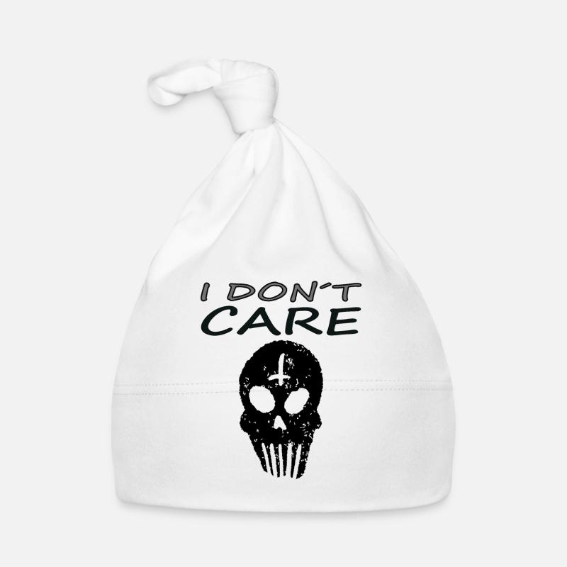 Skull Skull Bone Death Horror Gift Organic Baby Cap