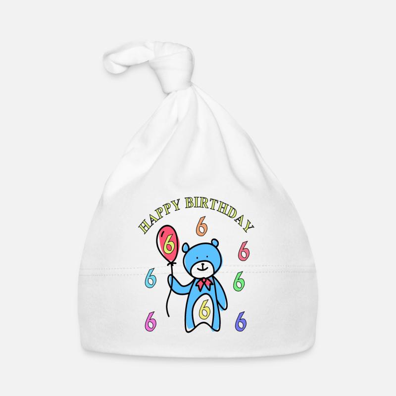 I am 6 years old congratulations gift Organic Baby Cap