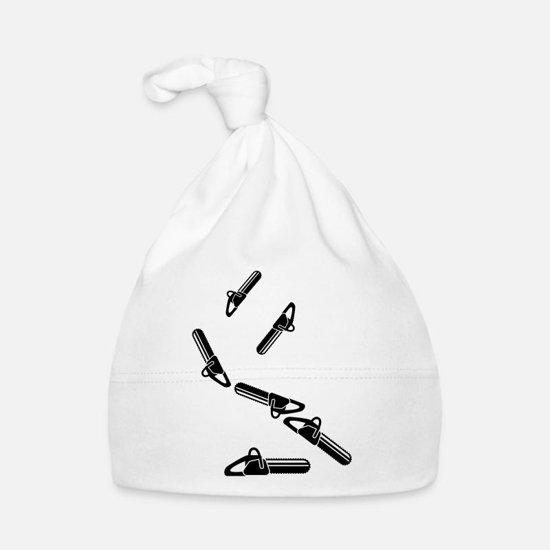 Chainsaw Icon Icon Organic Baby Cap