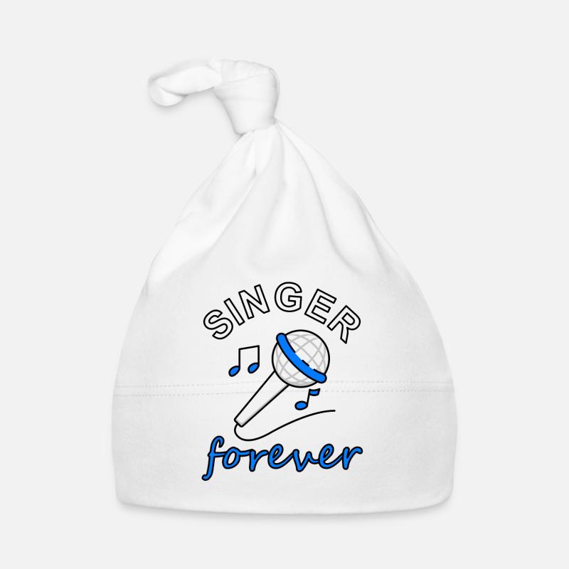 Sänger Microfon Microphon singen Musik Geschenk Baby Bio-Mütze