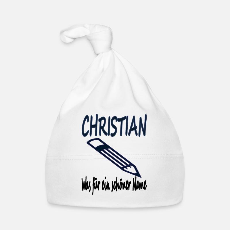 Ich bin Christian ich heiße Christain Geschenkidee Baby Bio-Mütze
