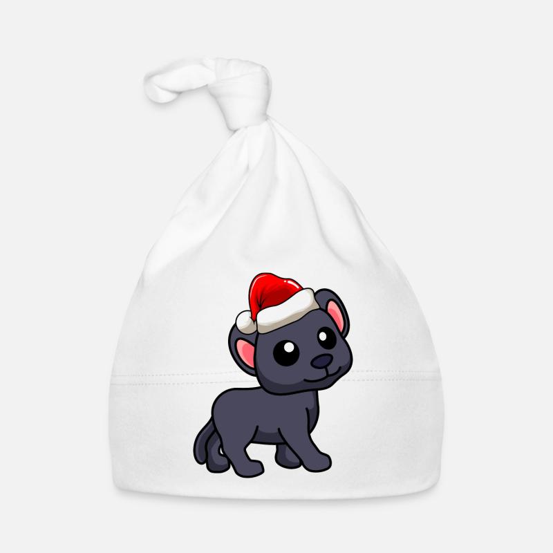 Panther Comic Christmas - Bonnet bio Bébé - blanc