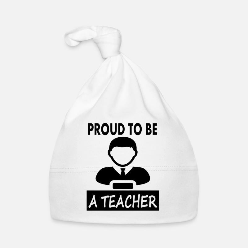Ich bin stolzer Lehrer Lehrerin Schule Geschenk Baby Bio-Mütze