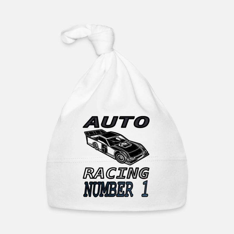 Citation du pilote de course de course Cadeau de course automobile - Bonnet bio Bébé - blanc