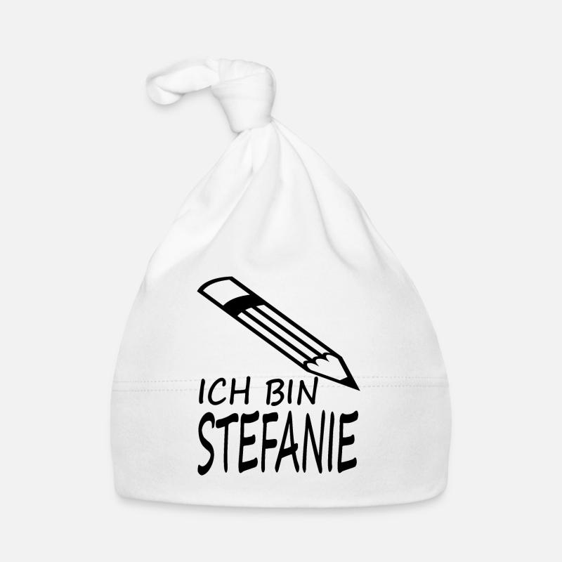 Ich bin Stefanie ich heiße Steffi Geschenkidee Baby Bio-Mütze