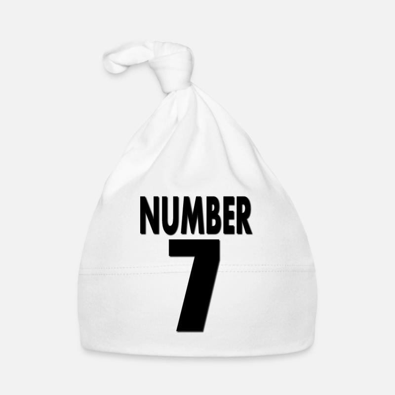 Numéro 7 Numéro Sept Idée cadeau 7e anniversaire Bonnet bio Bébé