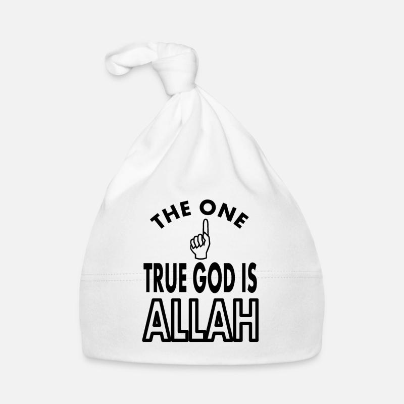 Gott ist einzig Religion Gott ist allmächtig Baby Bio-Mütze