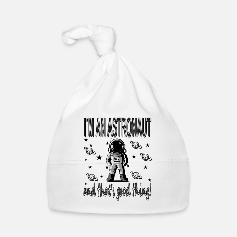 Ich bin Astronaut Raumfahrt Raumschiff Geschenk Baby Bio-Mütze