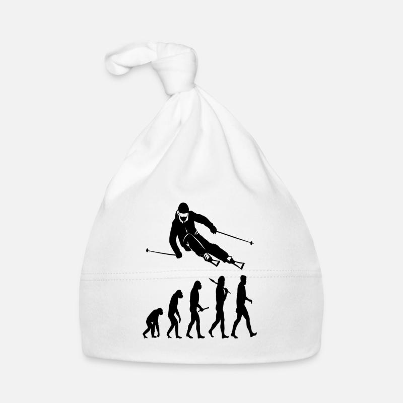 Skiing Ski Resort Homo Sapien Gift Organic Baby Cap
