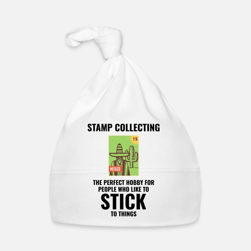 Stamp Collecting Collector Philatelist Organic Baby Cap