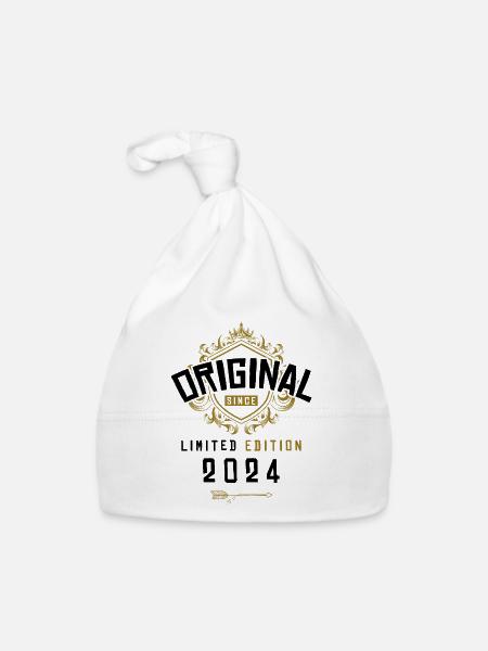 Anniversaire édition limitée 2024 - Bonnet bio Bébé - blanc - Devant