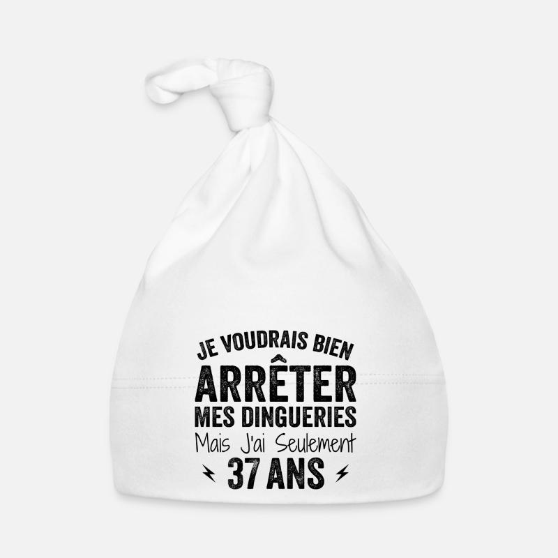 J'ai 37 ans - Anniversaire 37 ans, 37 ans Bonnet bio Bébé