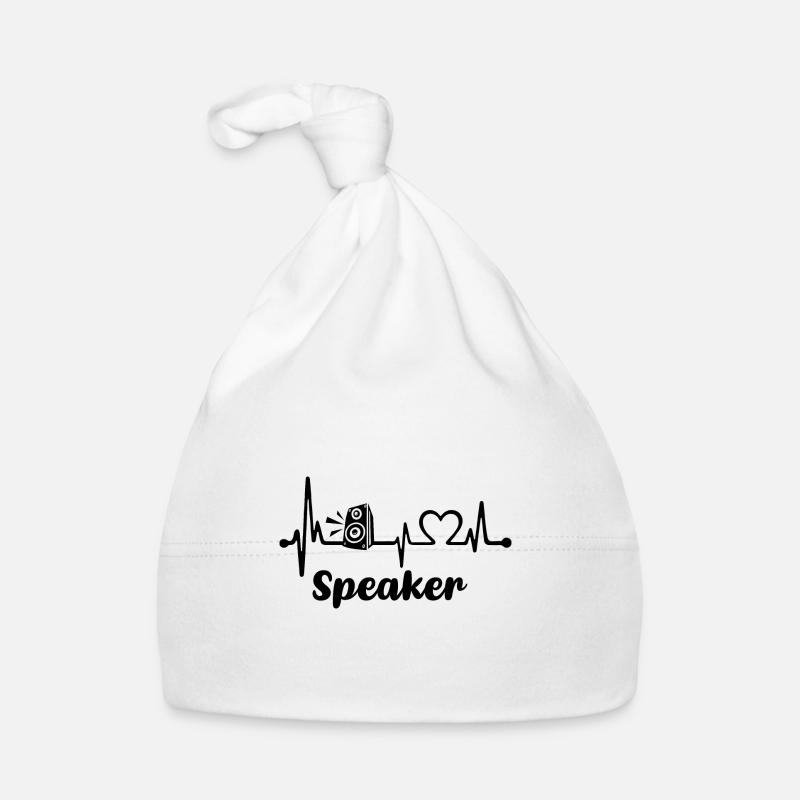 Loudspeaker - Organic Baby Cap - white