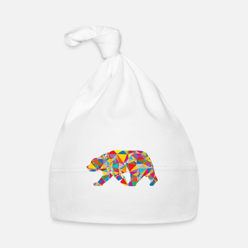 Ours - Low Poly - Art Bonnet bio Bébé