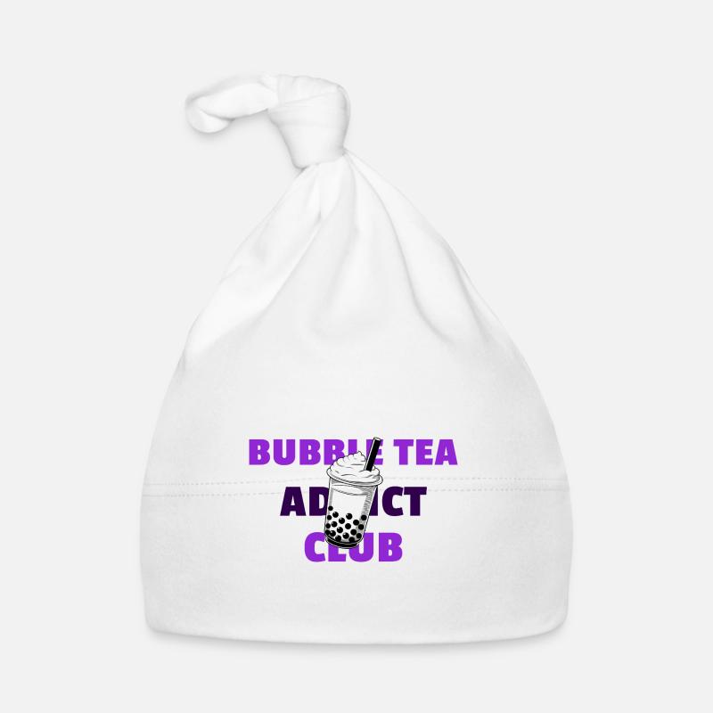 Bubble Tea Addict Club Fun Bubble Tea Design Bonnet bio Bébé