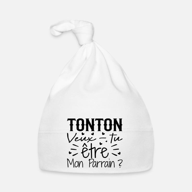 Onkel: Willst du Mein Pate sein? Baby Bio-Mütze