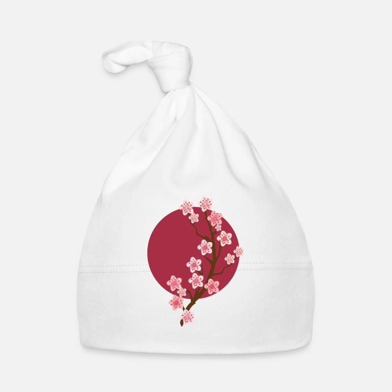 Sakura cherry blossom Organic Baby Cap