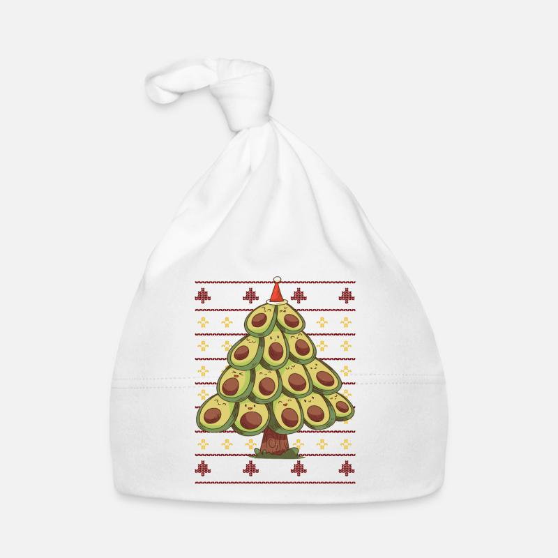 Ugly Christmas sweater : Avocado Weihnachtsbaum Baby Bio-Mütze