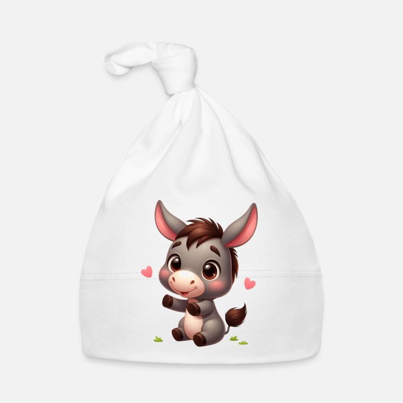 Esel 4 Baby Bio-Mütze