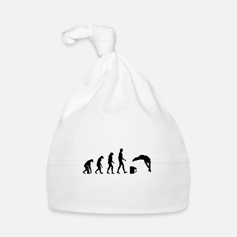 Evolution / Schwimmen - Baby Bio-Mütze - Weiß