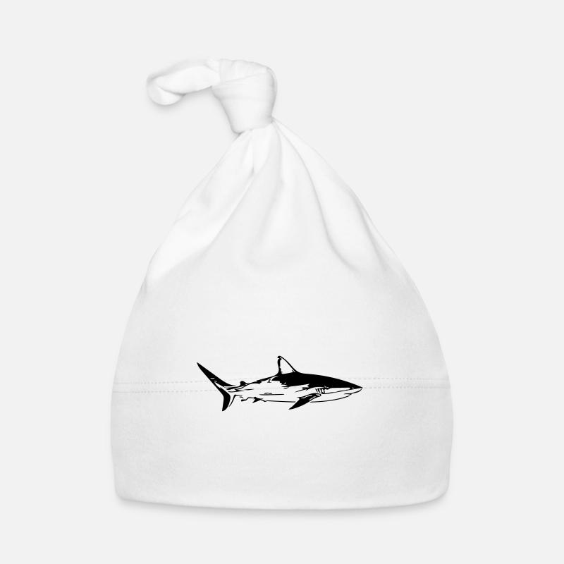Requin - conception de vecteur vintage Bonnet bio Bébé