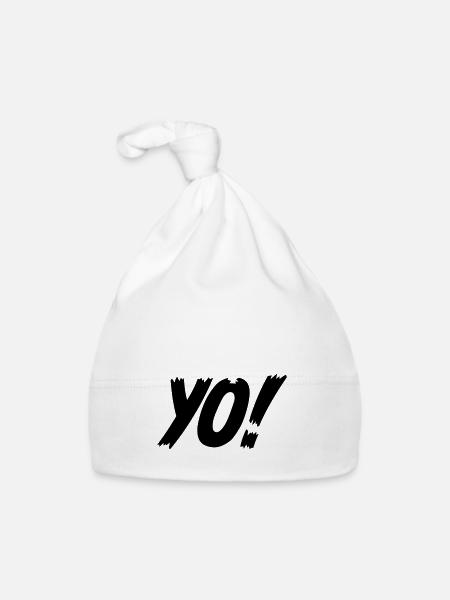 YO! - Baby Bio-Mütze - Weiß - Vorne